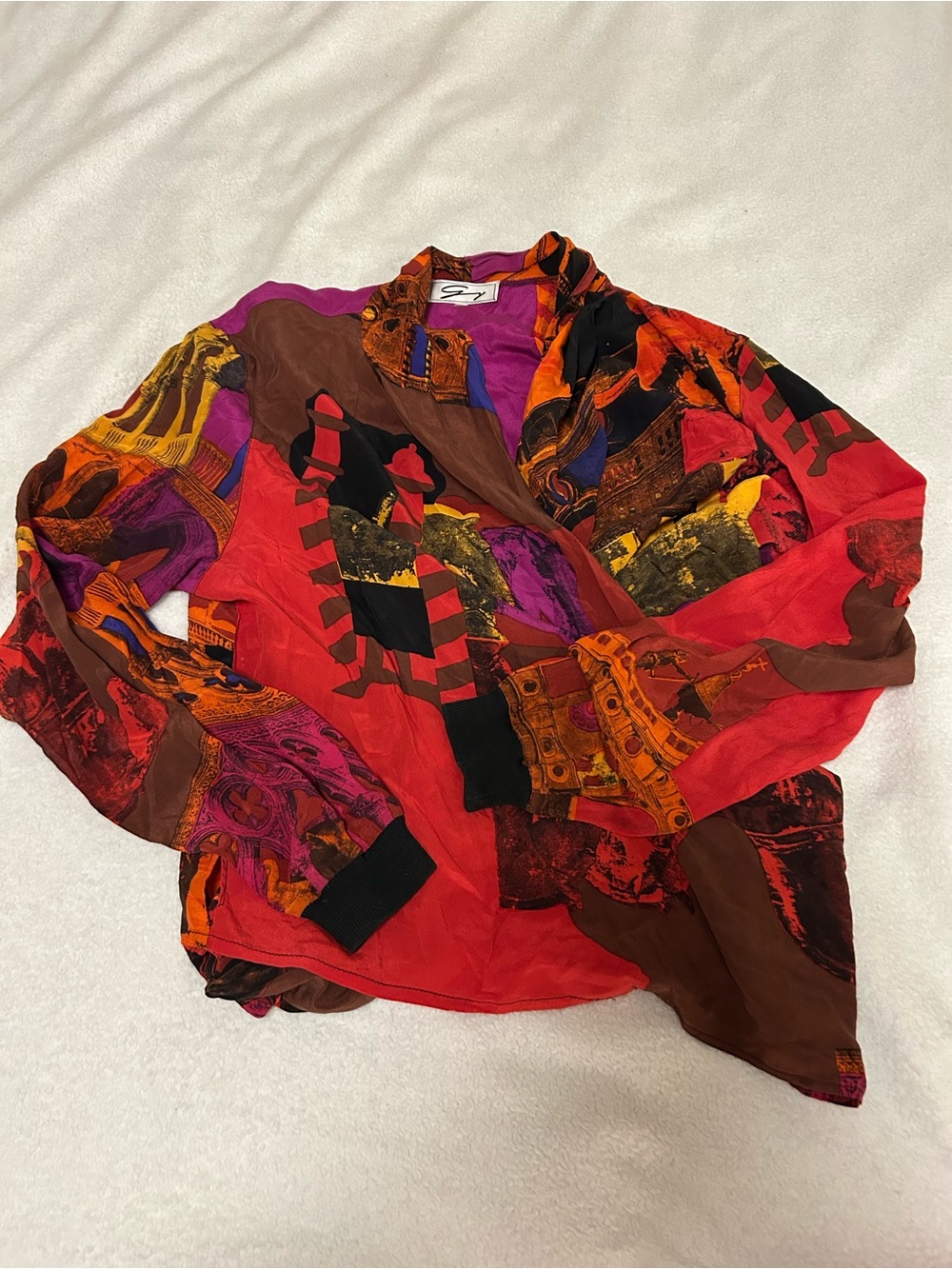 Genny wrap blouse